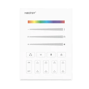 Χειριστήριο και controller-dimmer τρεχούμενων ταινιών LED 8 σκηνών RF Single/RGB/RGBW (B9)