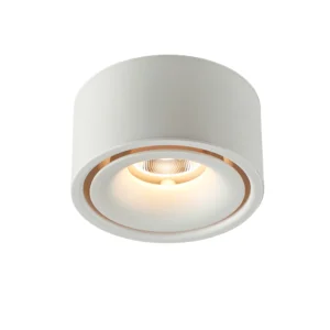 LED φωτιστικό spot COB 10W θερμό λευκό 3000K με λευκό σώμα BRIDGELUX