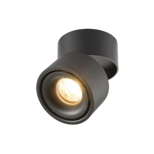 LED ρυθμιζόμενο φωτιστικό spot COB 12W φυσικό λευκό 4000K με μαύρο σώμα BRIDGELUX