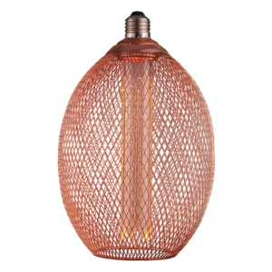 LED λάμπα filament Vintage E27 2.5W 1800K θερμό λευκό με χαλκινο σώμα