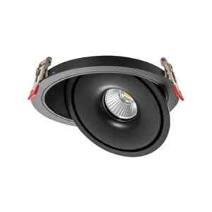 Χωνευτό ρυθμιζόμενο φωτιστικό LED COB 30W στρογγυλό CCT μαύρο σώμα BRIDGELUX