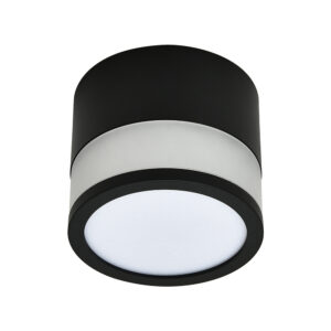 LED φωτιστικό spot COB 12W θερμό λευκό 3000K με μαύρο σώμα