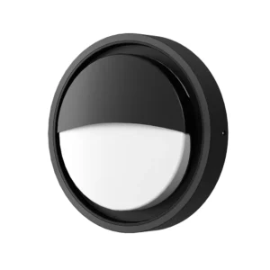 LED απλίκα 24W στρογγυλή με μαύρο σώμα 3000K IP65