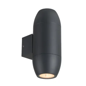 Φωτιστικό Spot 2xGU10 με μαύρο σώμα IP54