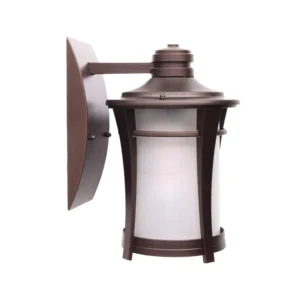 LED απλίκα flame effect 12W με μπρονζέ σώμα