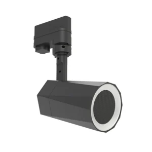 Μονοφασικό φωτιστικό/ηχείο ράγας LED spot 11W RGB μαύρο σώμα με Bluetooth και χειριστήριο