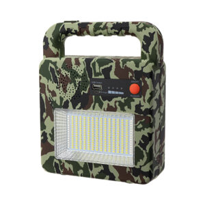 Ηλιακό φορητό ηχείο Bluetooth και προβολέας Camouflage