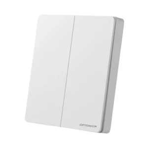 Ασύρματος διακόπτης και δέκτης 220V 433Mhz max 600W διπλός με λευκό σώμα