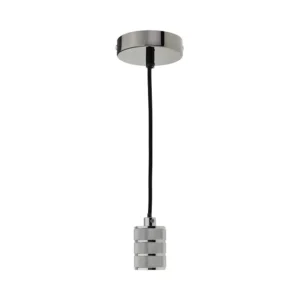 Κρεμαστό Φωτιστικό Οροφής E27 με περλέ μαύρο σώμα