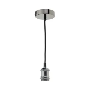 Κρεμαστό Φωτιστικό Οροφής E27 με περλέ μαύρο σώμα