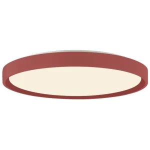 LED πλαφονιέρα 36W στρογγυλή με λευκό/κόκκινο σώμα CCT με διακόπτη