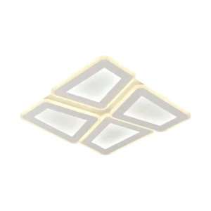 Φωτιστικό οροφής LED 128W CCT με λευκό/γκρι σώμα & χειριστήριο dimmable