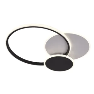 Φωτιστικό οροφής LED 78W CCT με λευκό/μαύρο σώμα & χειριστήριο dimmable