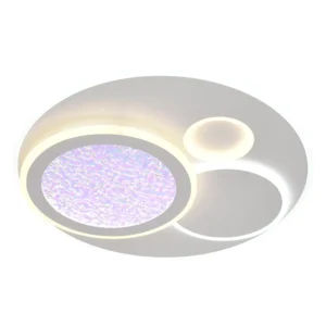 Φωτιστικό οροφής LED 84W CCT με λευκό/γκρι σώμα & χειριστήριο dimmable