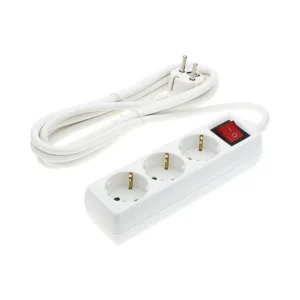 Πολύμπριζο σούκο 3 εξόδων με 3 μέτρα καλώδιο διατομής 3G1.5 με διακόπτη