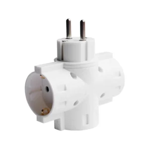 Πολύμπριζο σούκο 3 εξόδων με λευκό σώμα