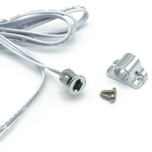 Ανιχνευτής κίνησης πόρτας/ντουλάπας 12V/24V με ένα μάτι ασημί - Image 2