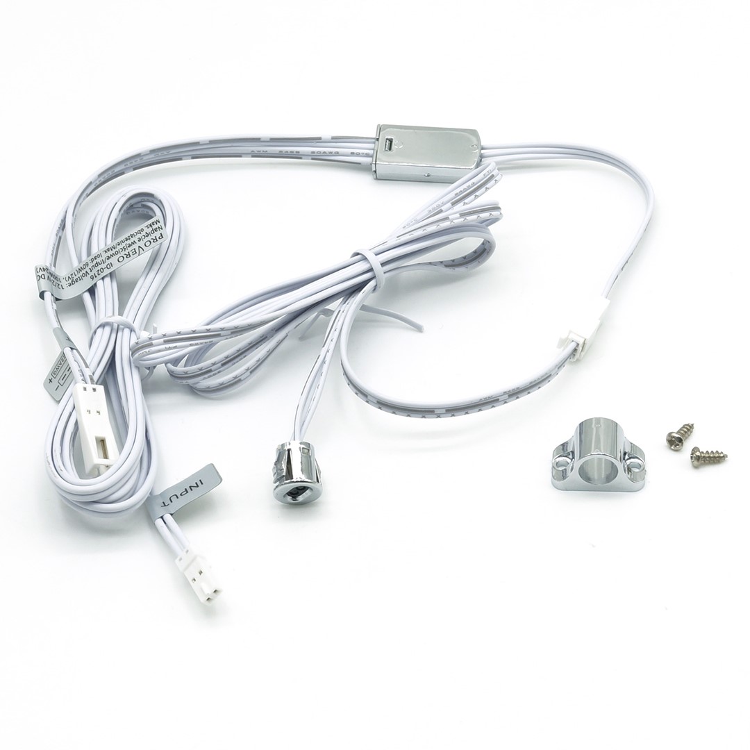 Ανιχνευτής κίνησης πόρτας/ντουλάπας 12V/24V με ένα μάτι ασημί