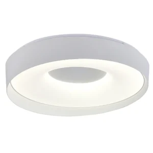 LED πλαφονιέρα 54W στρογγυλή με λευκό σώμα CCT με χειριστήριο dimmable