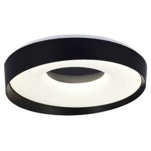 LED πλαφονιέρα 54W στρογγυλή με μαύρο σώμα CCT με χειριστήριο dimmable
