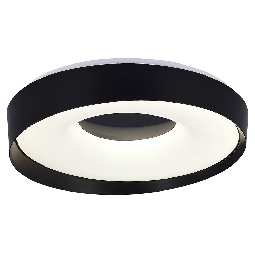 LED πλαφονιέρα 54W στρογγυλή με μαύρο σώμα CCT με χειριστήριο dimmable