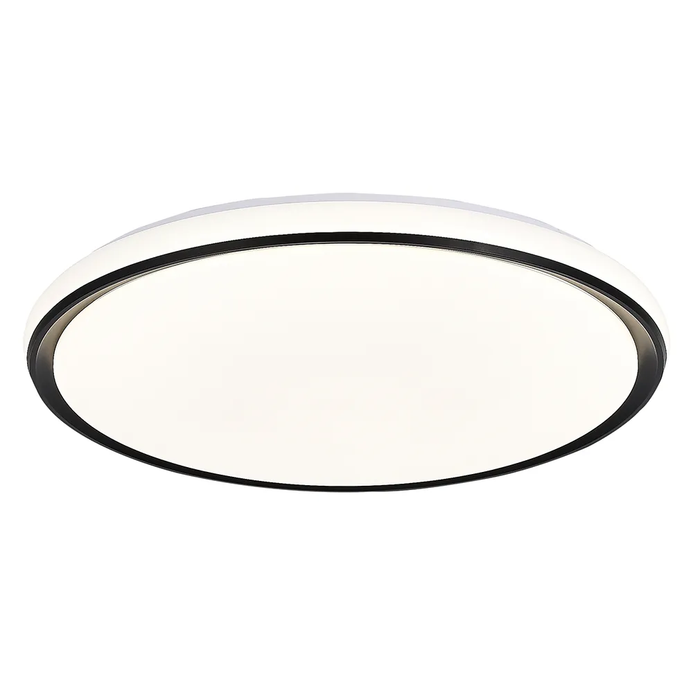LED πλαφονιέρα 54W στρογγυλή με μαύρο/λευκό σώμα CCT με χειριστήριο dimmable