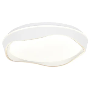 LED πλαφονιέρα 36W στρογγυλή με λευκό σώμα CCT με χειριστήριο dimmable