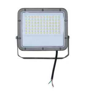 Προβολέας LED SMD με LUMILEDS chip γκρι σώμα 50W ψυχρό λευκό 6000K 1m καλώδιο