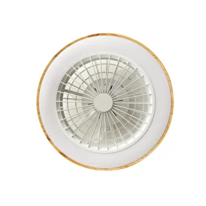 Ανεμιστήρας οροφής 36W CCT με σώμα λευκό/ξύλο και χειριστήριο dimmable