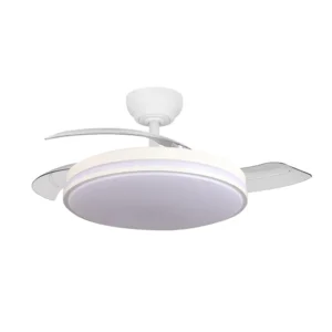 Ανεμιστήρας οροφής 30W CCT με λευκό σώμα και χειριστήριο dimmable