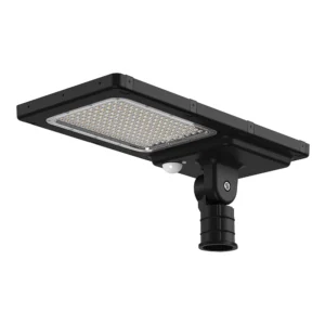 Ηλιακό φωτιστικό δρόμου LED 40W IP65 2CCT 6000K/4000K με μαύρο σώμα, ανιχνευτή PIR & χειριστήριο