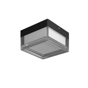 Φωτιστικό οροφής LED 9W CCT με λευκό/μαύρο σώμα τετράγωνο