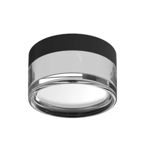 Φωτιστικό οροφής LED 9W CCT με λευκό/μαύρο σώμα στρογγυλό