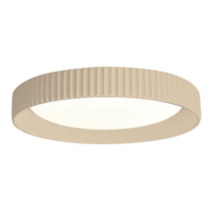 LED πλαφονιέρα 36W στρογγυλή με μπεζ σώμα CCT με διακόπτη