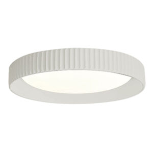 LED πλαφονιέρα 36W στρογγυλή με λευκό σώμα CCT με διακόπτη