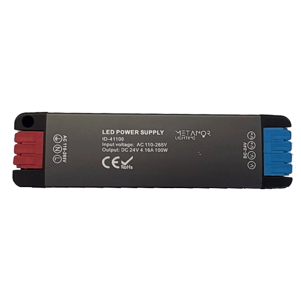 Τροφοδοτικό nano slim 24V 100W 4.16A IP20 με ταχυκλέμμα